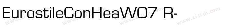 EurostileConHeaW07 R字体转换